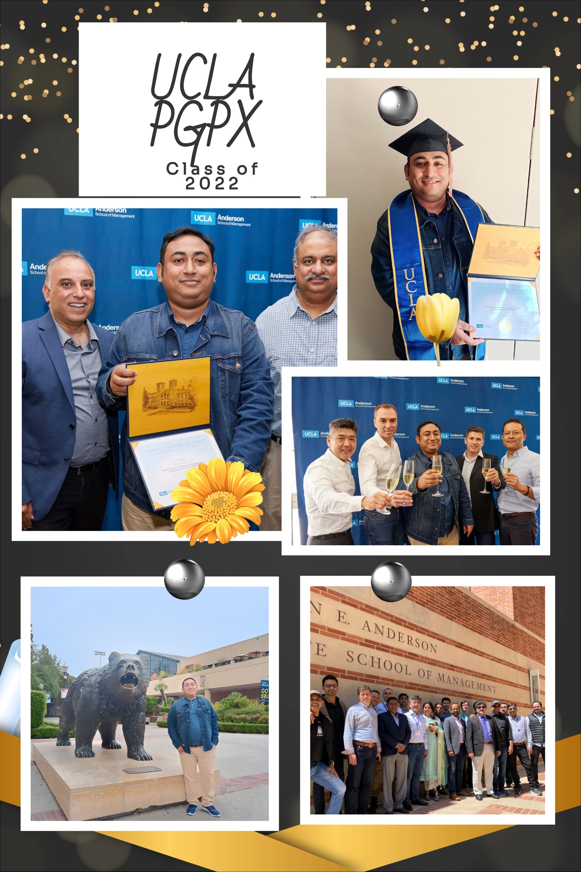 Anik Biswas graduating from UCLA Anderson